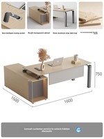E0 Bureau de direction compact en métal personnalisable et écologique, structure en L, mobilier de bureau avec armoire de rangement, livraison porte-à-porte