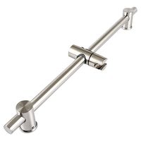 Support mural réglable en hauteur pour douche pluie, en acier inoxydable brossé 304, sans perçage, design moderne et minimaliste, accessoire de salle de bain
