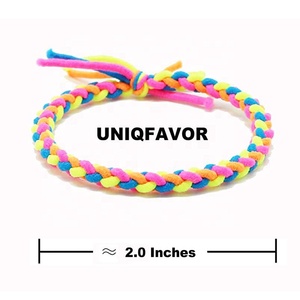 Attaches élastiques multicolores pour cheveux, élastiques à cheveux, porte-queue de cheval, <span class=keywords><strong>accessoires</strong></span> pour cheveux, chouchous tressés - Product Image 2