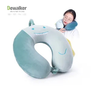 Bewalker Oemかわいい動物のオフィスネックU字型枕低反発トラベル枕プロモーションギフト用