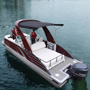 Bote Pontón de Pesca de Fibra de Vidrio de Alto Rendimiento, Yate Deportivo Recreativo para Surfear en Oferta - Product Image 6