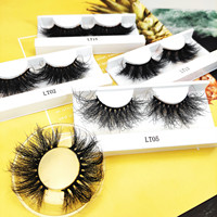 Fournisseur de gros de bandes de faux cils en vison moelleux de longueur moyenne 3D