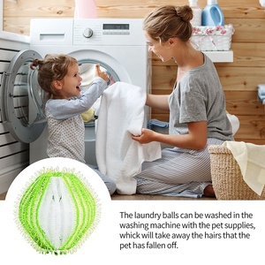 plástico grandes bolas de secadora de pelo magia de eliminación de bolas de lavandería removedor de pelusa - Product Image 4