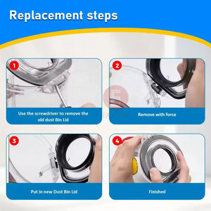 Repuestos para Aspiradora Eléctrica Dysoner <span class=keywords><strong>V6</strong></span> - Tapa del Depósito de Polvo y Anillo de Sellado Fijo - Fabricante - Product Image 4