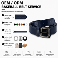 Ceinture de baseball en PU brillant, ajustable avec boucle sécurisée, classique pour le sport et le softball, idéale pour l'équipe, le terrain et le quotidien