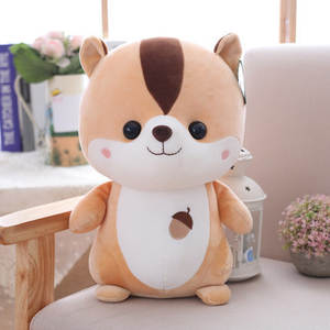 Jouets en peluche super mignons en forme d'écureuil, petits animaux à <span class=keywords><strong>corps</strong></span> souple, poupées en tissu, cadeaux pour enfants en gros - Product Image 6