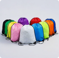 Sacs à dos de sport et de voyage personnalisables avec logo, réutilisables, durables, pour l'extérieur, et sacs de rangement intérieurs en polyester avec cordon de serrage