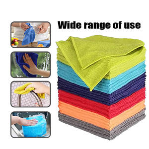 Logotipo de impresión personalizado cocina microfibra ventana gafas paño de limpieza trapo paño de limpieza de microfibra toalla Toalla de lavado de coches - Product Image 5