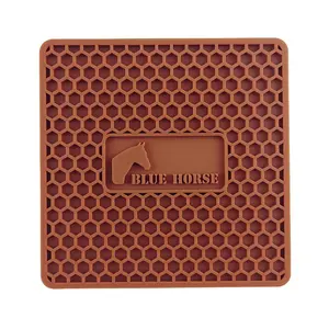 Silicone Cup Coaster Factory Custom Logo Wholesale Rubber Soft Pvc Placemat Heat Resistant Table Mats Mats Pads Tableware