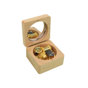 Boîte à musique Vintage en bois à vent Boîte à musique en bois massif Mécanique Miniature Design classique Ballerine Décor <span class=keywords><strong>de</strong></span> bureau Années 60 Son - Product Image 5