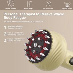 New Electric Rechargeable Gua Sha Instrument Household <b>Massager</b> Meridian Brush Massage Tool Cupping - Product Image 4