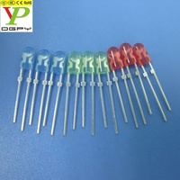 Dip led rouge ovales, densité 546, 5mm, diode led rouge ovale