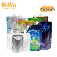 Fabrieks-OEM bedrukte plastic 100m 200ml 500ml speciaal gevormde plastic drink-/fruitsap stand-up spout pouch vloeistofverpakkingszak