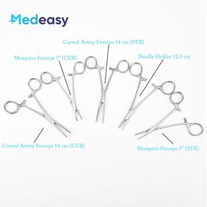 Hochwertiges 13-teiliges chirurgisches Basic Minor Surgery Kit mit chirurgischen Instrumenten Pinzette Schere Nadelhalter Set für das Training - Product Image 5