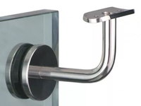 Système de garde-corps en verre en aluminium pour escalier intérieur DF avec supports de support de pierre en PVC en acier inoxydable accessoires conception de main courante