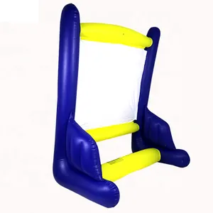 Eco-friendly Vinyl Folding Standing Inflatable Easel For Kids Outdoor Blow Up Drawing Board With Paints