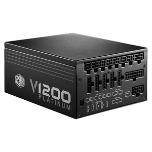 CoolerMaster V1200 पूरी तरह से मॉड्यूलर 1200W बिजली की आपूर्ति 80 प्लस प्लेटिनम के साथ पीएसयू चुप Fanless मोड आपरेशन - Product Image 2