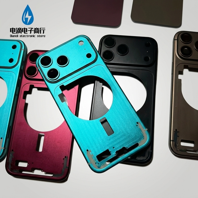 Diandi Wholesale for iPhone XR Converted to 17 Pro Back Housing Middle Frame Chassis DIY Replacement Conversion Kit