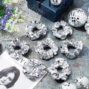 Coleteros <span class=keywords><strong>de</strong></span> Lentejuelas Plateadas Brillantes, Accesorios Metálicos Estilo Disco <span class=keywords><strong>de</strong></span> <span class=keywords><strong>los</strong></span> 80s y 90s, Regalo <span class=keywords><strong>de</strong></span> Cumpleaños, Regalos para Despedida <span class=keywords><strong>de</strong></span> Soltera - Product Image 5