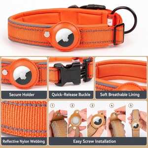 Collier de suivi intelligent pour animaux de compagnie en nylon avec localisateur, couleur rouge, collier <span class=keywords><strong>GPS</strong></span> pour <span class=keywords><strong>chien</strong></span> - Product Image 5