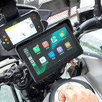 Aoocci C7 700-Nit Carplay Moto, faible consommation d'énergie, anti-vibrations, avec navigation GPS, Bluetooth pour moto