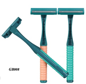 <span class=keywords><strong>Maquinilla</strong></span> de Afeitar Desechable de Doble Hoja de Acero Inoxidable con Mango de Plástico para el Cuidado Personal Masculino - Product Image 2