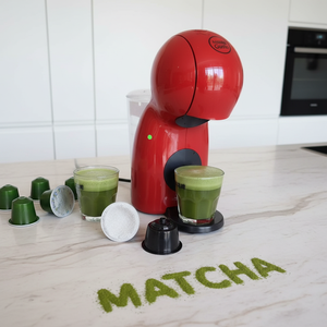 Cápsulas de Café Matcha Gourmet Compatibles con Máquinas <span class=keywords><strong>Dolce</strong></span> <span class=keywords><strong>Gusto</strong></span>, Estilo Latte Cremoso, Matcha Japonés Orgánico, 16 Cápsulas - Product Image 1