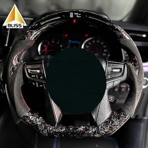 Pièces détachées de course Bouton de commande du volant Table de volant Ensemble de couvertures de volant en <span class=keywords><strong>bois</strong></span> pour Toyota Alphard - Product Image 2