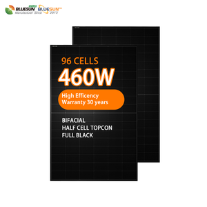 Panel Solar Bifacial Monocristalino Tipo N Totalmente Negro <span class=keywords><strong>Bluesun</strong></span> <span class=keywords><strong>Pv</strong></span> de 460 W, Panel Fotovoltaico de 450 W y 460 W en Existencia en Almacén de la UE - Product Image 2