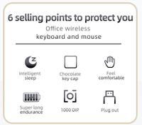 Clavier et souris sans fil pour bureau, ensemble clavier et souris ergonomique pour ordinateur, clavier et souris sans fil 2,4 G