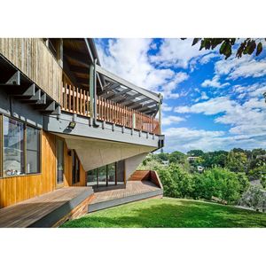 Diseño de terraza exterior para residencia privada tipo villa con estructura de acero ligero moderna - Product Image 1