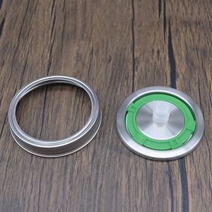Tapa de acero inoxidable de boca ancha de 86mm, tapa de fermentación de anillo de cubierta de plástico con registro de fecha para germinación de frijol, fermentación casera - Product Image 4