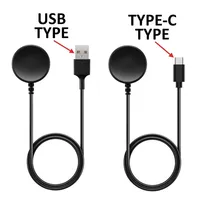 Kabel Pengisi Daya Nirkabel Magnetik untuk Samsung Galaxy Watch 8 / 7 / 6 / 5 Pro / 5 / 4 / 3 / Active 2, Stasiun Pengisian Cepat