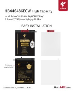 FLYCDI batteria per telefono cellulare per <span class=keywords><strong>HUAWEI</strong></span> <span class=keywords><strong>Y9</strong></span> Prime 2019 HB446486ECW per HON 9X HON 9X Pro P Smart Z Y9S Nova 5I - Product Image 5