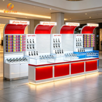 Meuble de présentation mural pour accessoires de téléphonie mobile, idéal pour supermarchés et entrepôts, en promotion