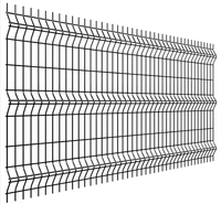 Panneau de clôture en treillis soudé incurvé 3D, anti-escalade, galvanisé par poudrage, pliage en V, clôture de sécurité pour jardin et cour