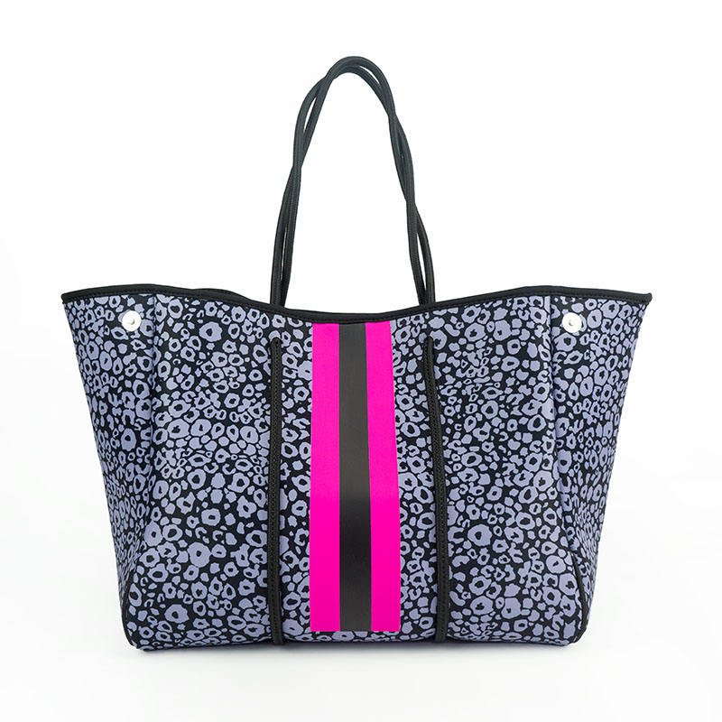 Small Neoprene Bags Nevenka Neoprene Tote Bag With Small Zipper