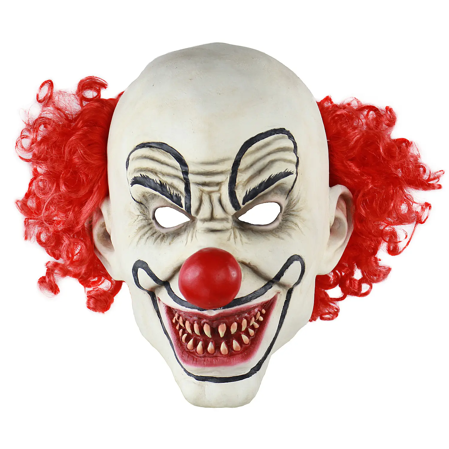 Halloween Promotional Item Halloween Party Scary Halloween Props Latex Mask Horror Clown Rubber Mask For Masquerade Accessories