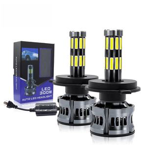 Ampoule de phare LED haute puissance 40W 4000 Lm à 20 faces H1 H3 H7 H4 9005 9006, étanche, pour voitures et camions universels - Product Image 1