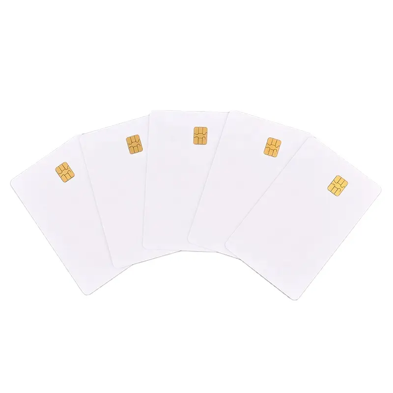 SLE5542 Smart Card , Contact Chip Card 2k SLE5542 CMYK Offset / Silk / Digital P
