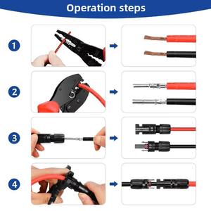 सौर कनेक्टर, AWG14-10,2.5/4/6m2, सौर क्रिम्पर के लिए LY-2546B सौर पीवी केबल क्रिम्पर - Product Image 5