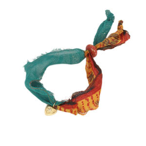 Nueva cuerda de seda exótica, personalizada, de moda, cuerda de mano satinada, Cuenta de vidrio antiguo de Nepal, pulsera de sol en forma de corazón de Luna - Product Image 2