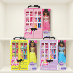 Muñeca Princesa Ejecutiva Premium de Plástico Rosa de 27 cm con Estuche Moldeado por Soplado, Accesorios de Guardarropa, para Niñas de 5 a 7 Años, Ideal para Viajes - Product Image 1