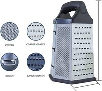 Râpe à légumes multifonctionnelle en acier inoxydable avec râpe à fromage à six faces
