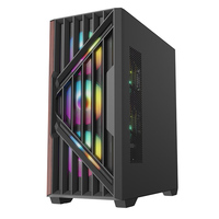 OEM ODM Casing komputer Pc game kayu Casing menara Desktop EATX ATX Gabinete Casing Pc kabinet