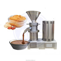 Machine à fabriquer du beurre de cacahuètes en acier inoxydable, moulin colloïdal, moulin à broyer les graines de sésame, le cacao et les fèves