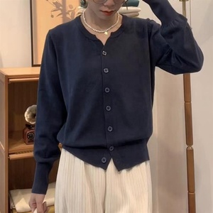 Liu Ming Moda Coreana Y2k Ropa de Calle Otoño Ropa de Mujer Tops de Manga Larga Suéteres Cárdigan - Product Image 2