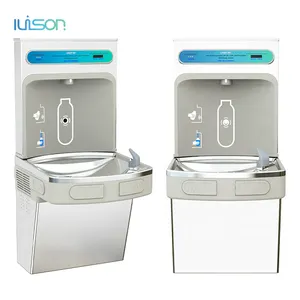 Eau purifiée de haute qualité fontaines à boire automatiques intelligentes intérieures Station de remplissage de bouteilles d'eau réfrigérée pour le bureau de l'école