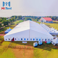 Tente de réception de 30 m pour mariages, événements sportifs, expositions, restauration, en PVC, capacité de 500 personnes, pour événements temporaires en plein air, toutes saisons