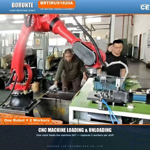 Bras robotisé Borunte BRTIRUS1820A à 6 axes, portée de 1850 mm, charge utile de 20 kg, insertion de tubes en acier CNC, précision de 0,05 mm, 380 V triphasé, CE IP54 - Product Image 3